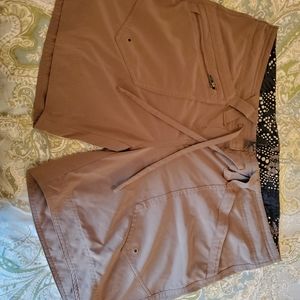 Exofficio taupe 6 inch shorts